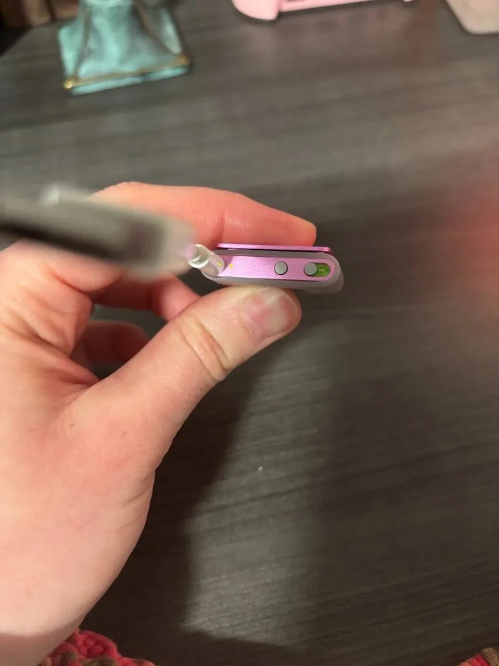 Pink iPod Shuffle w/ Charging Cable & Case